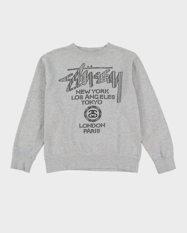 00s Stussy Grey Sweatshirt - S