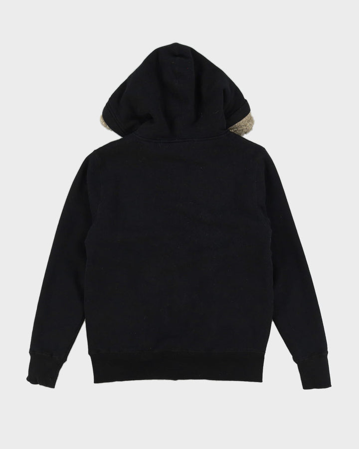 NFL Las Vegas Raiders Black Zip-Up Hoodie With Embroidery - M
