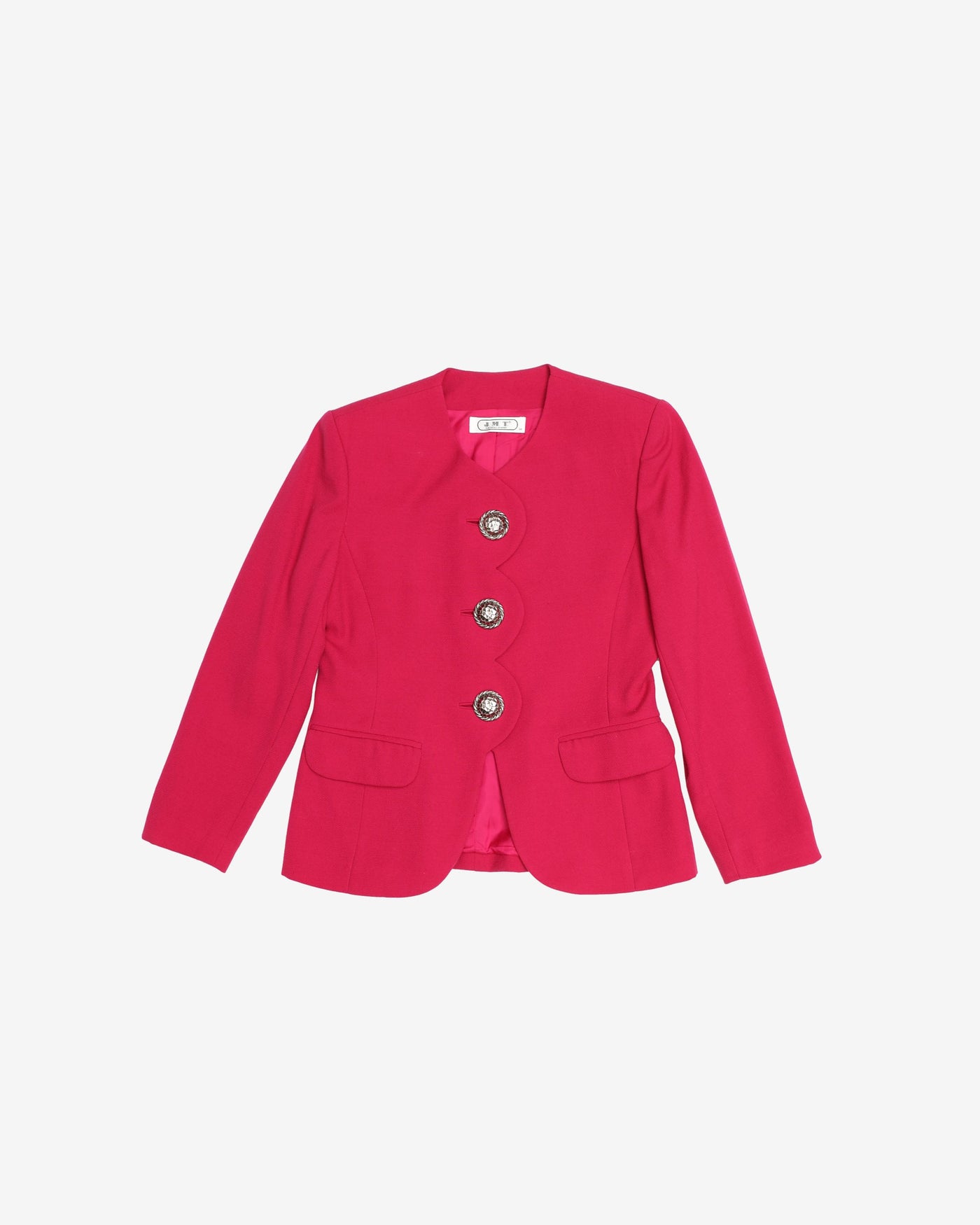Fuchsia pink blazer style jacket - S