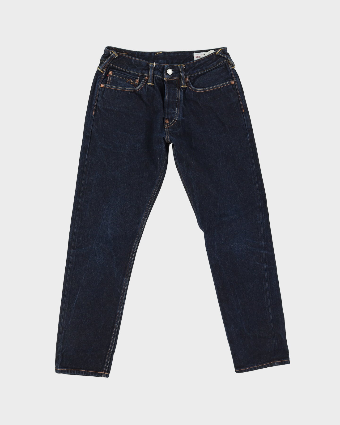 Y2K 00s Evisu Dark Washed Blue Jeans - W29 L28 – Rokit