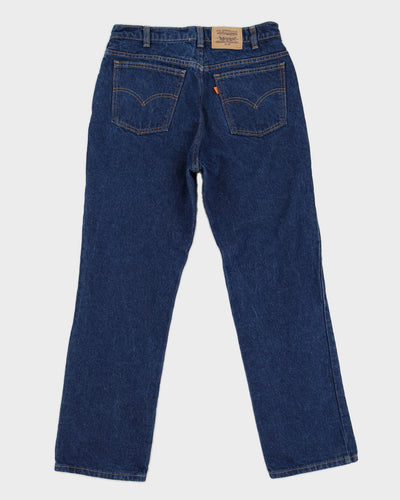 Vintage 80s Levi's Orange Blank Tab Blue Jeans - W32 L30