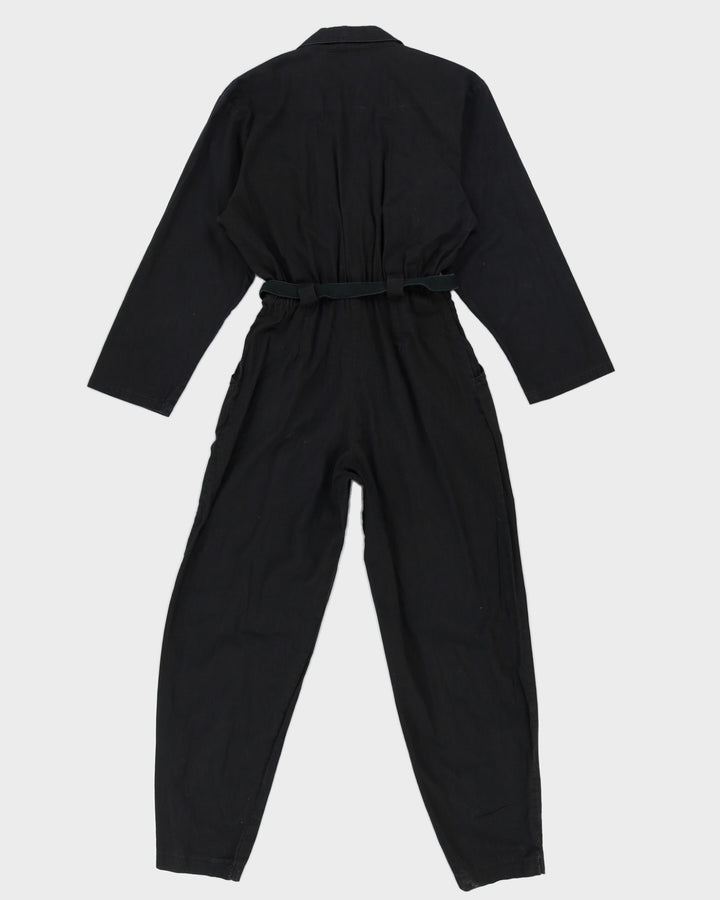 Vintage 1980s Black Jumpsuit One Piece - S