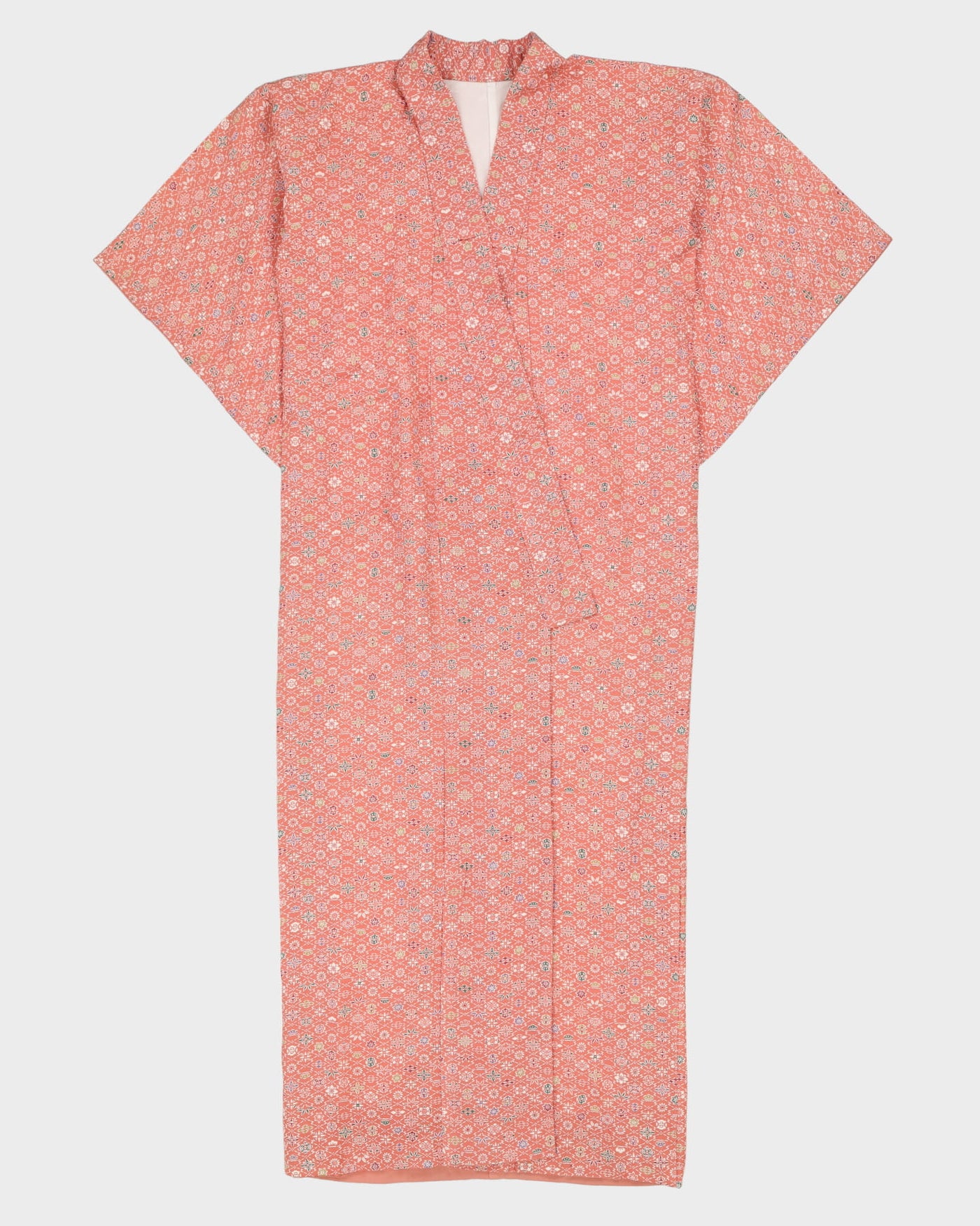 Dusky Pink Patterned Kimono - M / L
