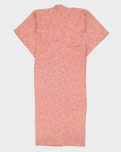 Dusky Pink Patterned Kimono - M / L