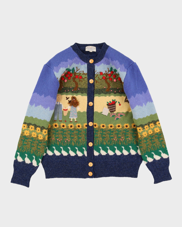 Susan Bristol Novelty Knitted Cardigan - M