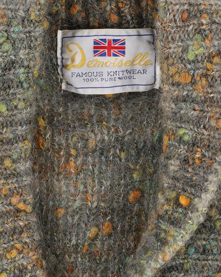 1980s Chunky Wool Knitted Cardigan - M