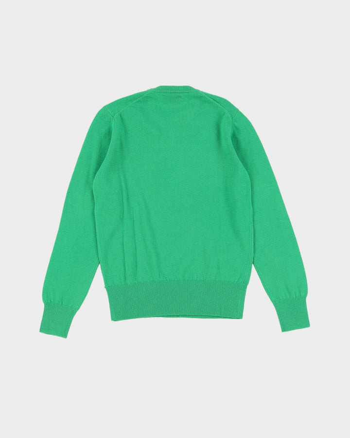 Vintage 80s Deadstock With Tags Benneton Green Pullover Knit - S