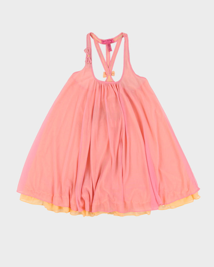 Betsey Johnson Pink Slip Dress - XS