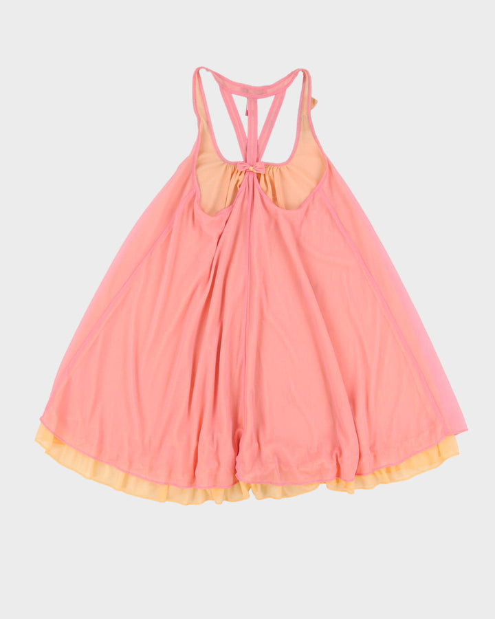 Betsey Johnson Pink Slip Dress - XS