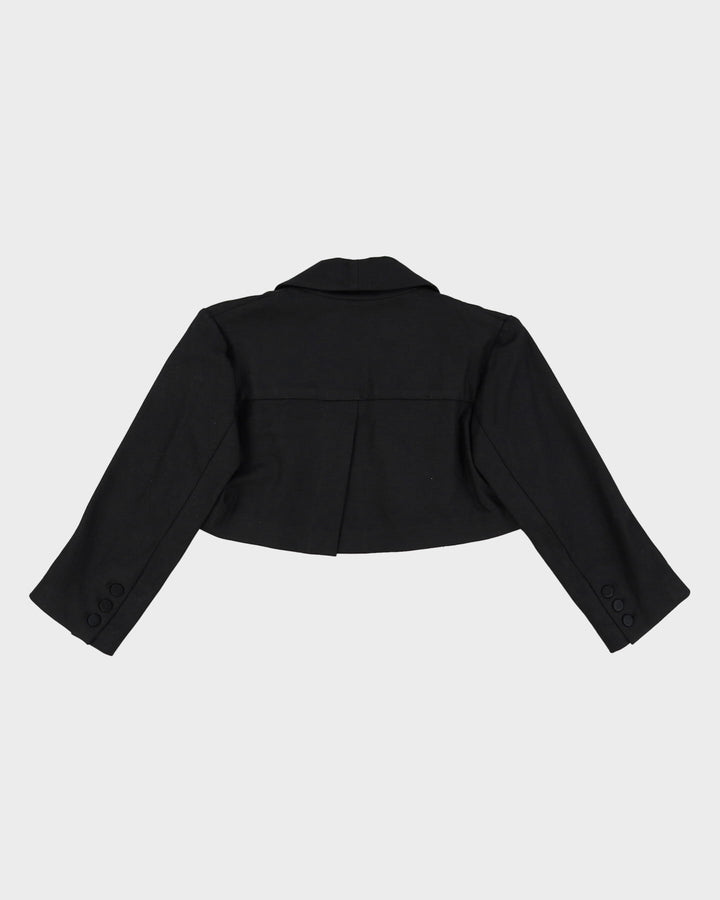 Diane Von Furstenberg Black Bolero Blazer Jacket - S