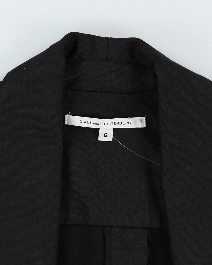 Diane Von Furstenberg Black Bolero Blazer Jacket - S