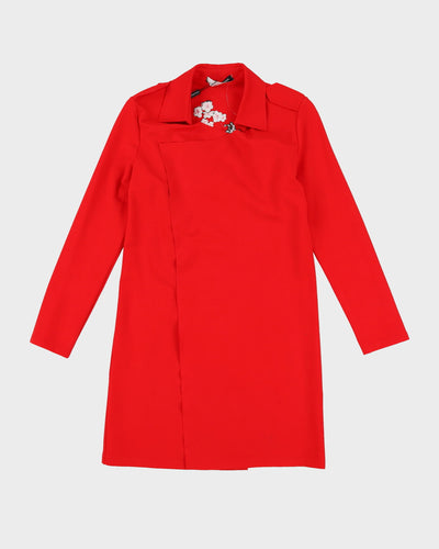 Dolce & Gabbana Red Koi Karp Embroidered Red jacket - S