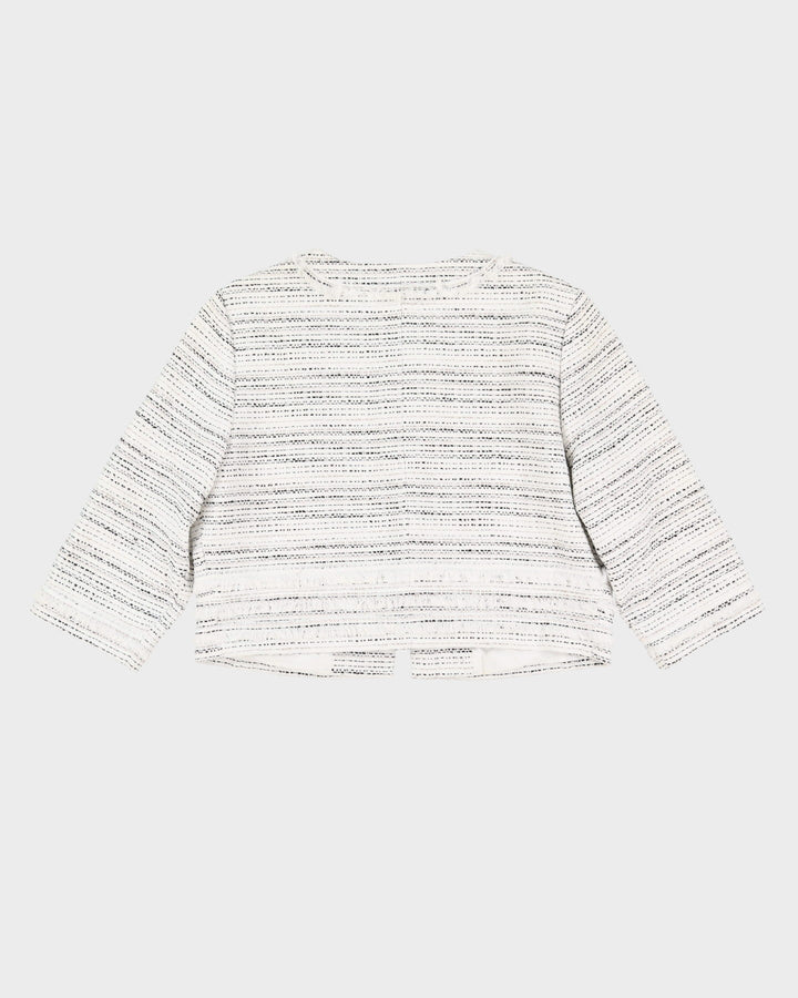 Karl Lagerfeld Black And White Blazer Jacket - M