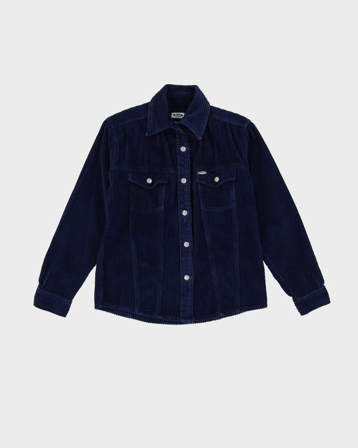 Blue Cord Shirt Style Jacket - S
