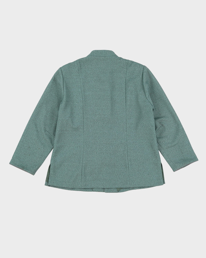 Green Embroidered Cheongsam Style Jacket - S