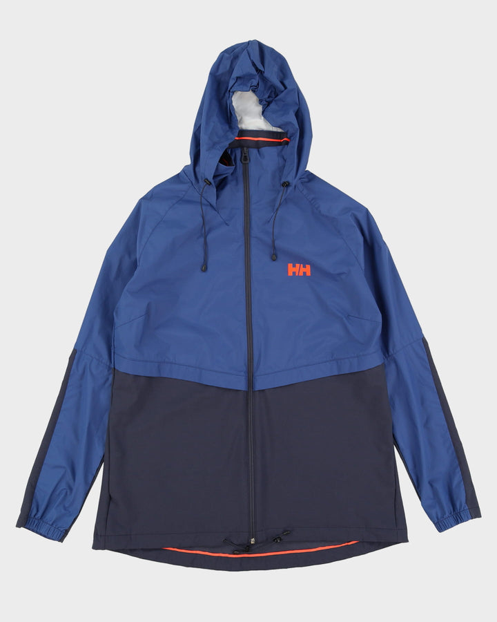 Helly Hansen Blue Hooded Anorak Rain Jacket - XL