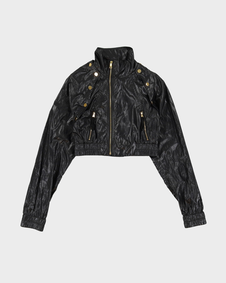 BCBG MaxAzria Black With Detachable Sleeves Jacket - XS