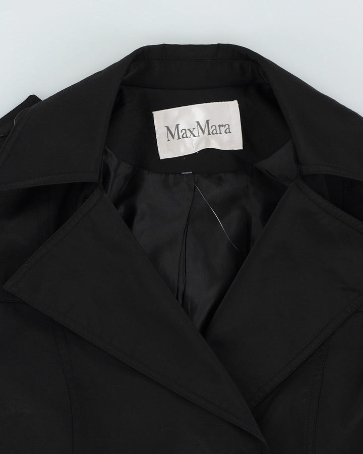 MaxMara Black Trench Coat - S