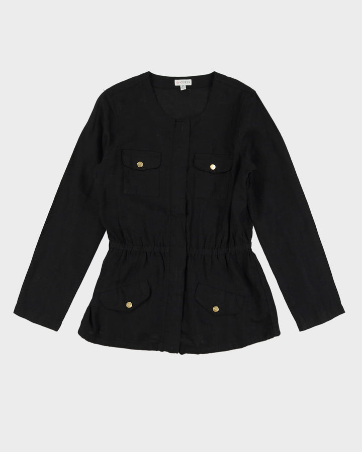 Guess Black Linen Jacket - M