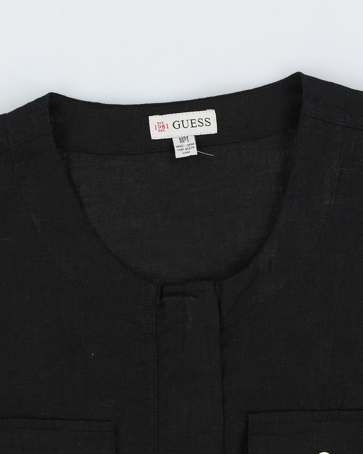Guess Black Linen Jacket - M