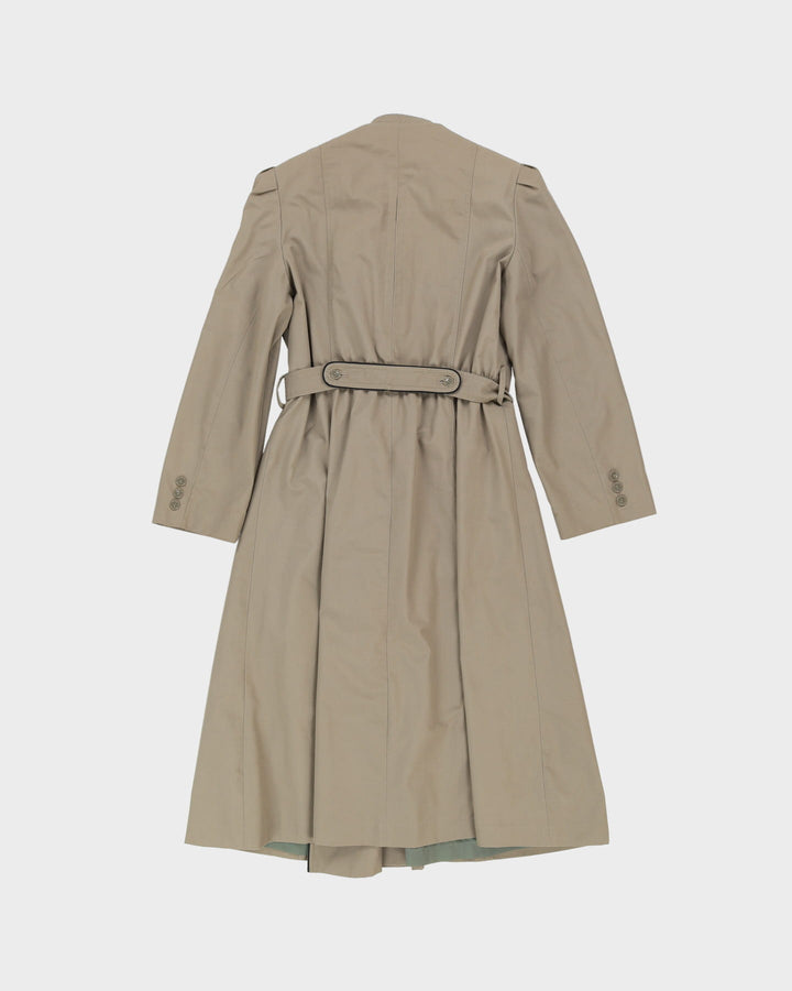 Vintage 1980s Khaki Mac Coat - S