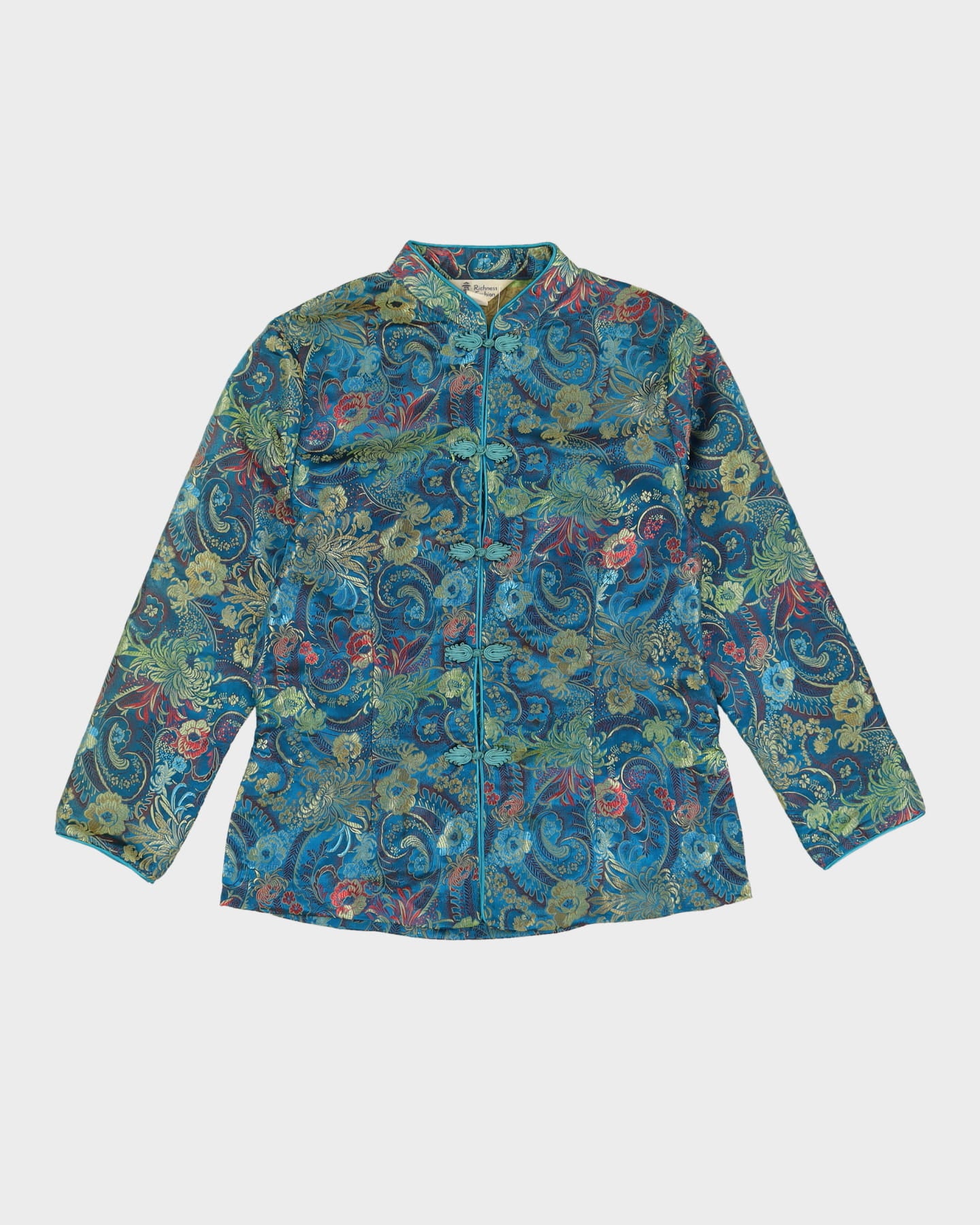 Chongsam Blue Ikat Denim Pants