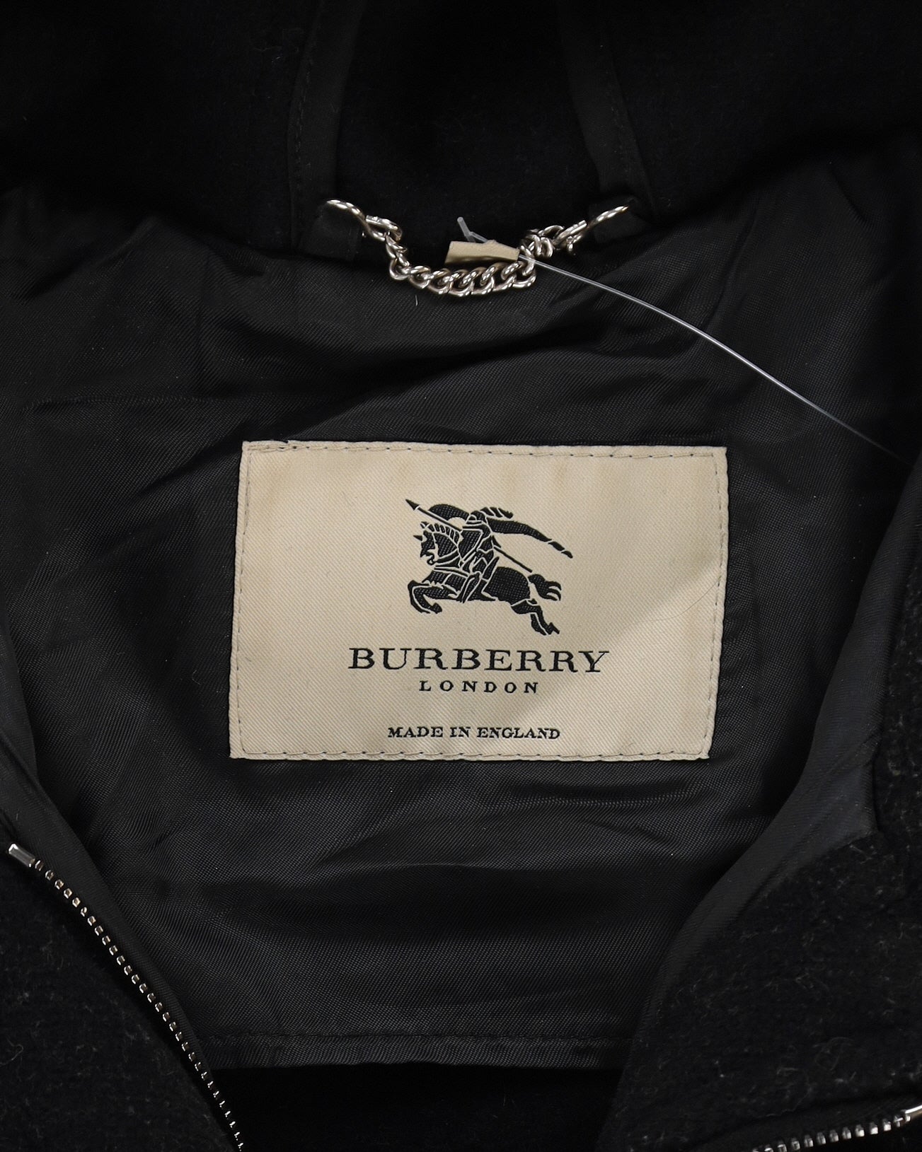 Burberry London Black Duffel Coat - S