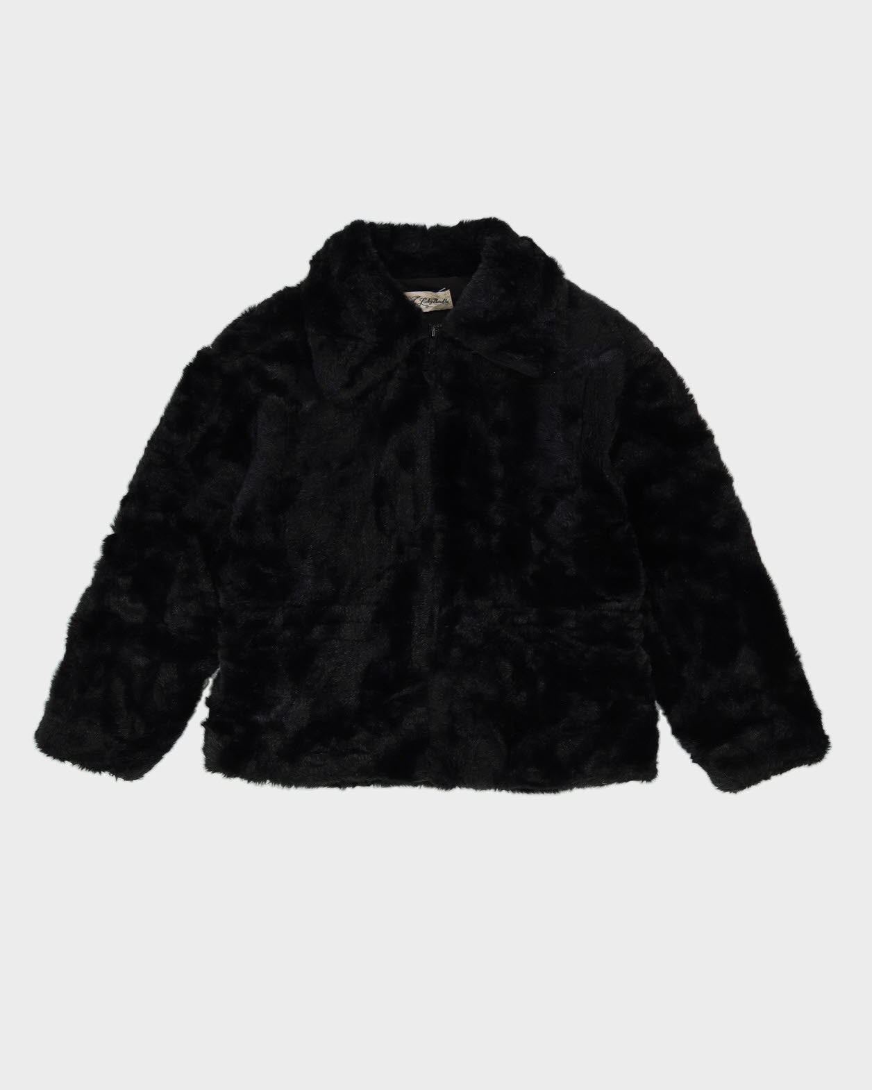 ジャケット・アウター SLY grunge fur mods coat y2k BLK y2k Y2K Black Faux Fur Jacket - S – Rokit