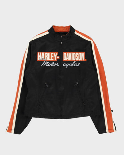 Vintage 90s Harley Davidson Fitted Biker Jacket - M