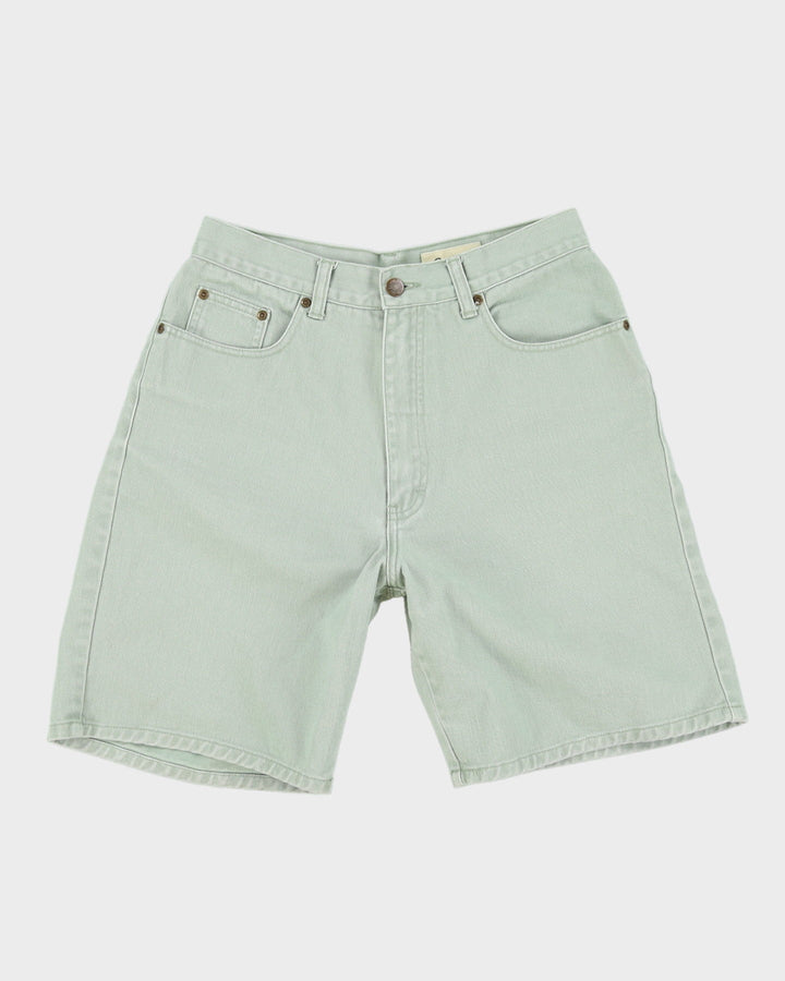 Vintage 90s Eddie Bauer Green Denim Shorts - W28
