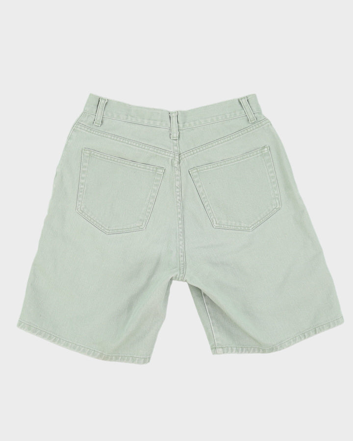 Vintage 90s Eddie Bauer Green Denim Shorts - W28
