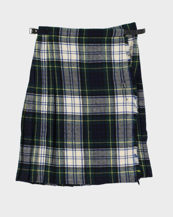 Made In Scotland Green Plaid Skirt - S