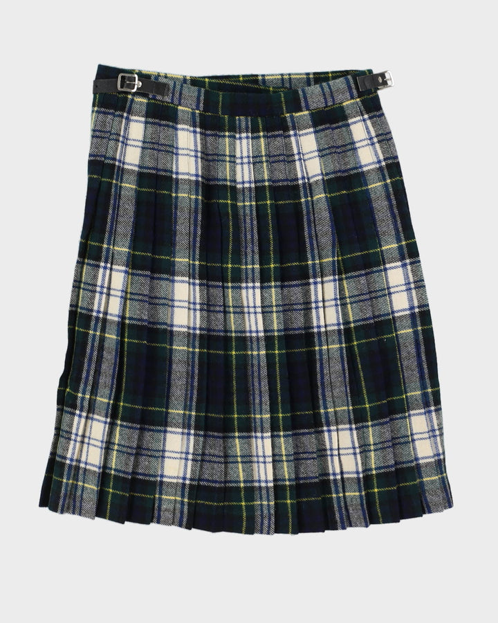 Made In Scotland Green Plaid Skirt - S