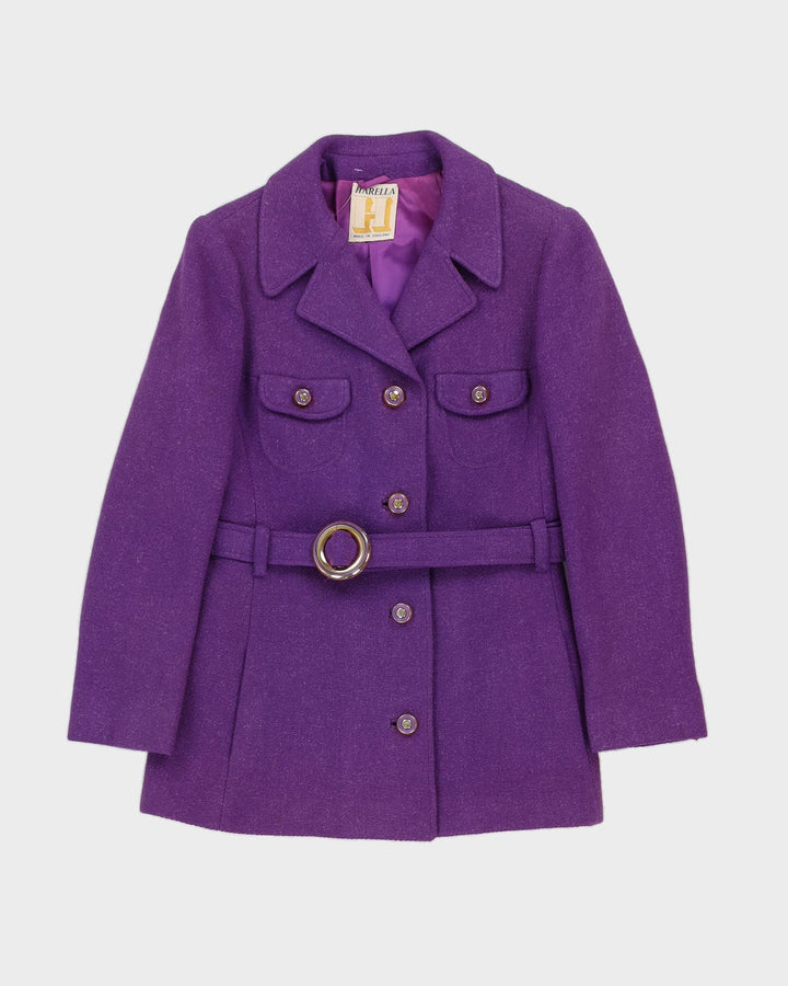 Vintage 1960s Harella Purple 2 Piece Set - S