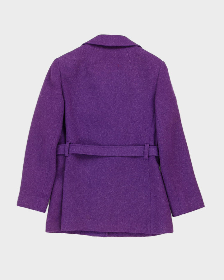Vintage 1960s Harella Purple 2 Piece Set - S