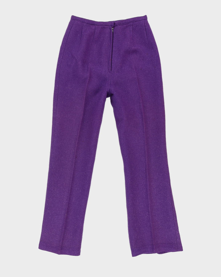 Vintage 1960s Harella Purple 2 Piece Set - S