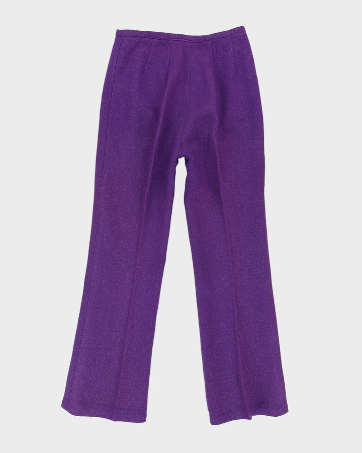 Vintage 1960s Harella Purple 2 Piece Set - S