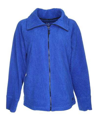 Calvin Klein Royal Blue Fleece Zip Front Sweatshirt - M