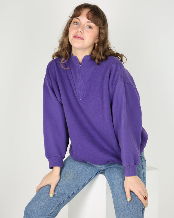 Vintage 90s Lady Footlocker 1/4 zip sweatshirt - L