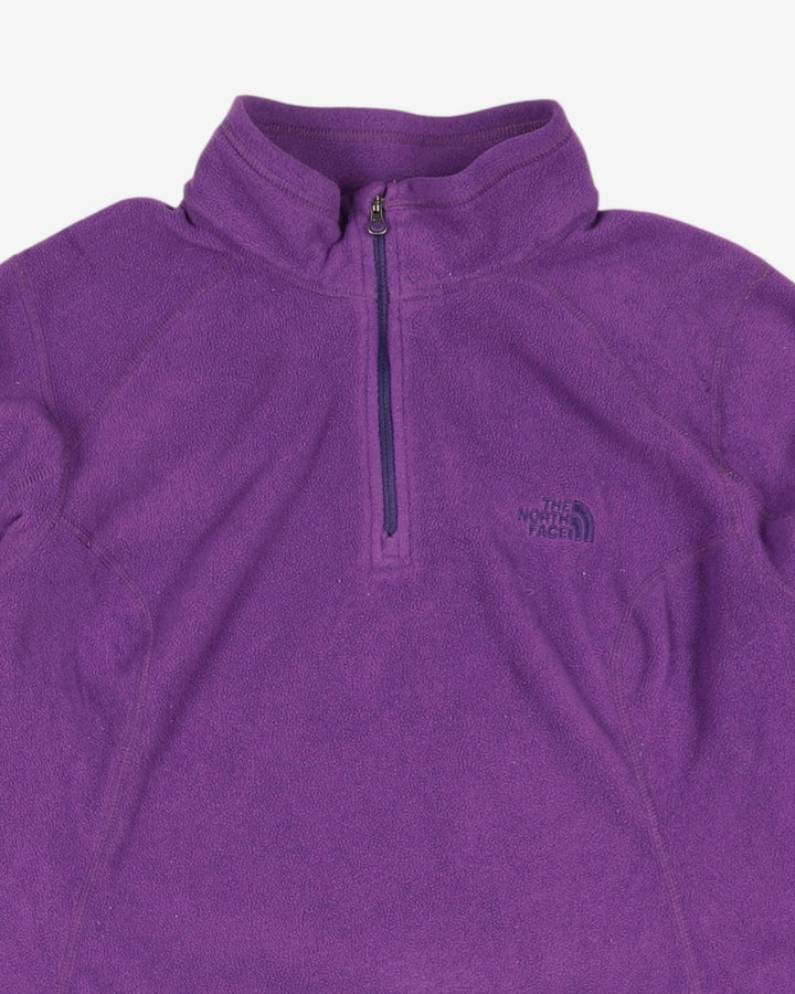 Purple The North Face Fleece - XL