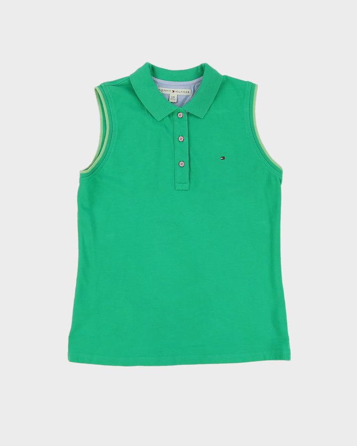 Tommy Hilfiger Green Sleeveless Polo T-shirt - S