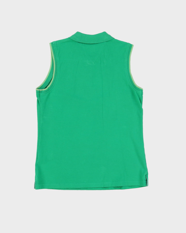 Tommy Hilfiger Green Sleeveless Polo T-shirt - S
