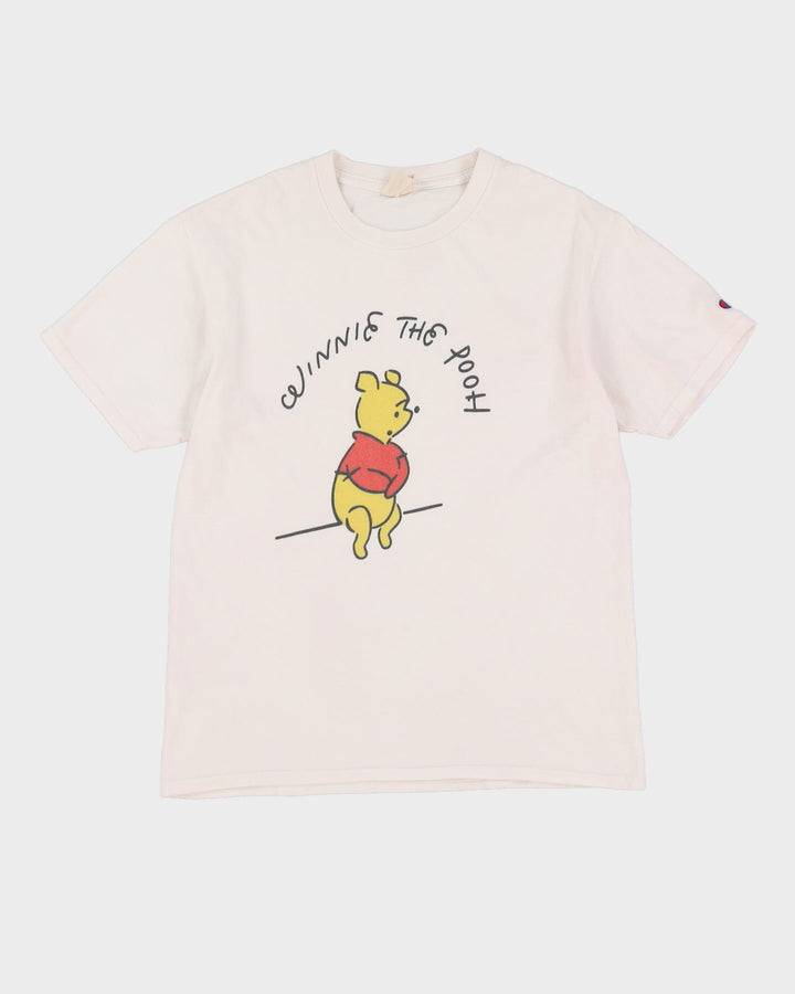 Champion X Winnie The Pooh Graphic Logo White T-Shirt - M