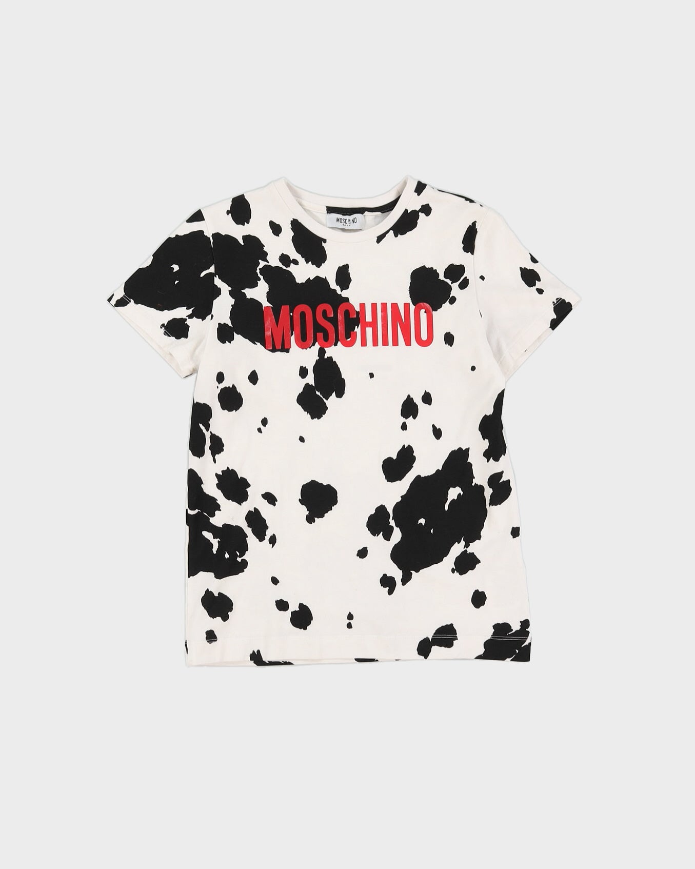 Moschino Teen White Patterned T shirt XS Rokit