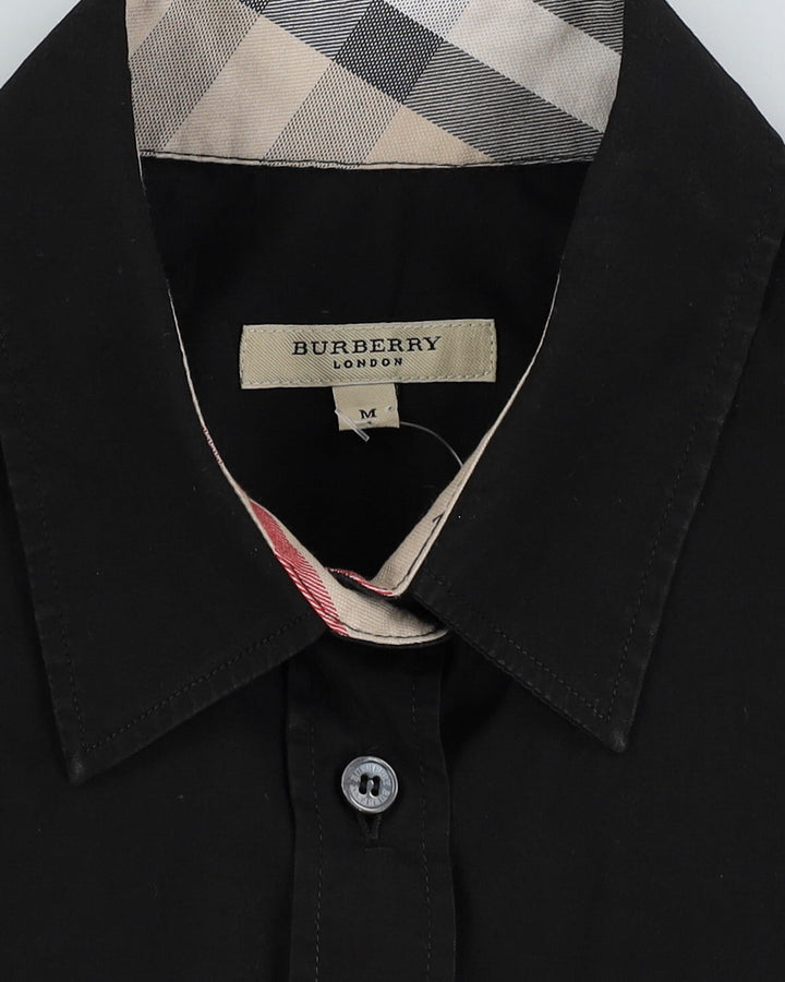 Burberry Black 3/4 Length Sleeve Blouse - S