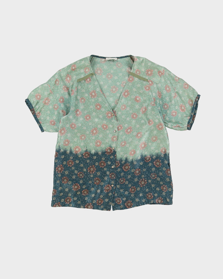 Dries Van Noten Floral Silk Blouse - XS