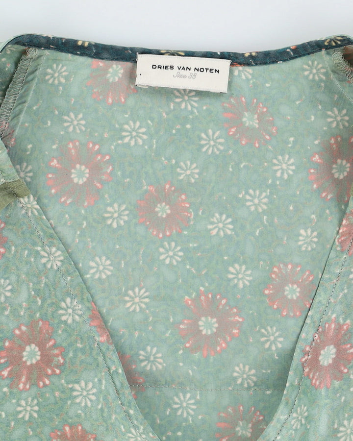 Dries Van Noten Floral Silk Blouse - XS