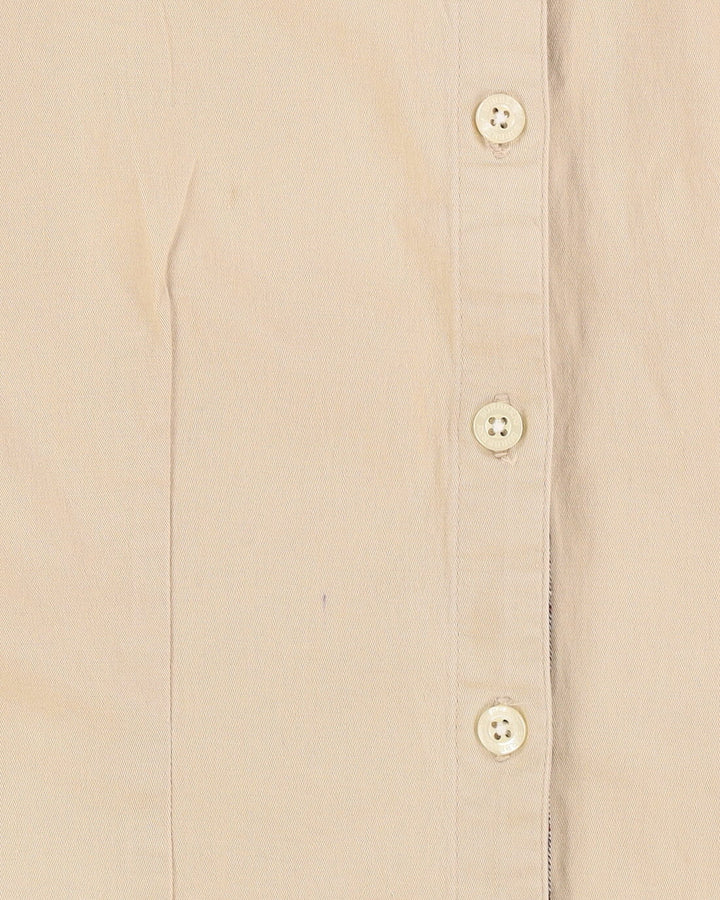Burberry London Beige 3/4 Sleeve Blouse - S