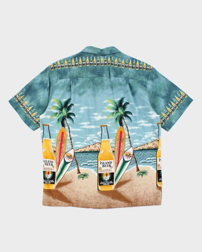 Vintage Ky's Beer Bottle Hawaiian Shirt - L