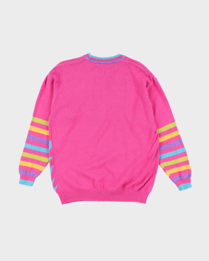 Vintage Y2K Betty Boop Colourful Big Graphic Knit Jumper - M
